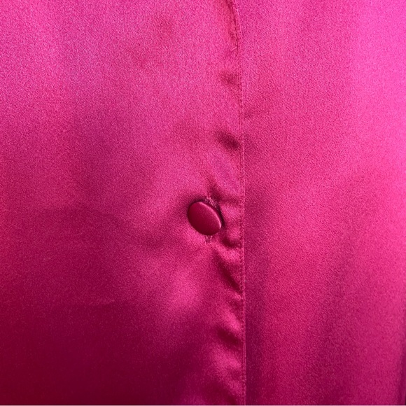 Vintage Victoria's Secret Gold Label Lace Colored Burgundy Shirt Nightgown M/L - Picture 8 of 11